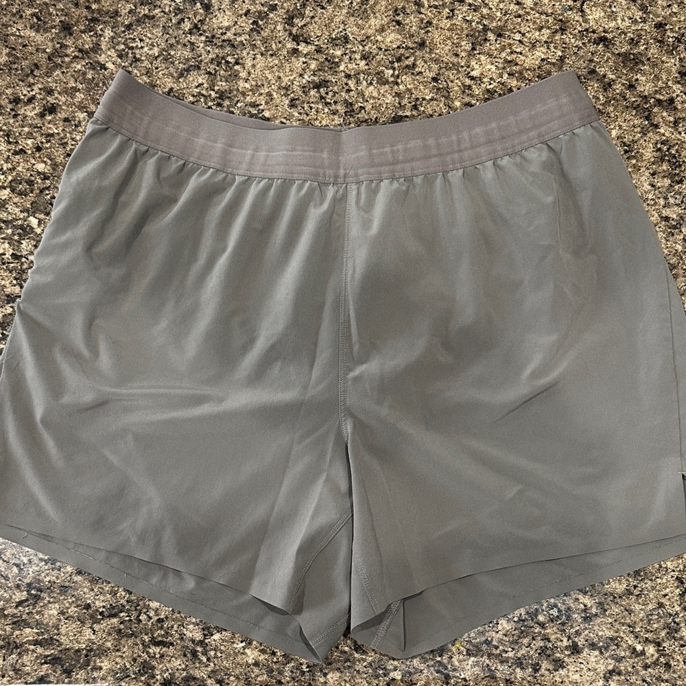 Gray/Brown Athletic Shorts